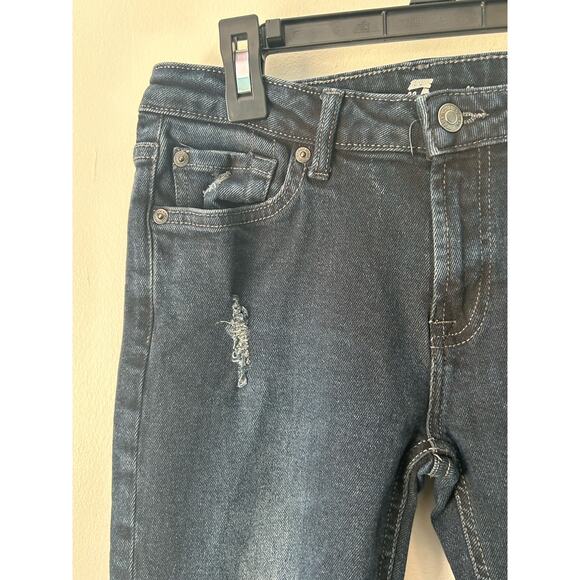 7 For All Mankind Jeans Size 12 Paxton Low Rise Grunge Straight Leg Festival - Picture 2 of 12